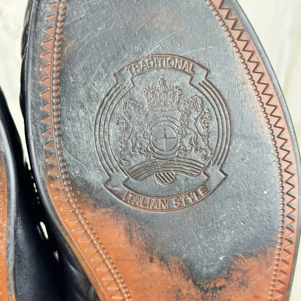 Men's Italian Casual Loafer Slip On woven with tassel size 43